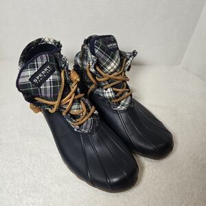 Sperry Plaid Duck Boots